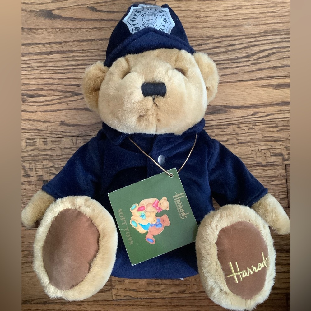 Vintage Harrods Police Stuffed Animal Bear